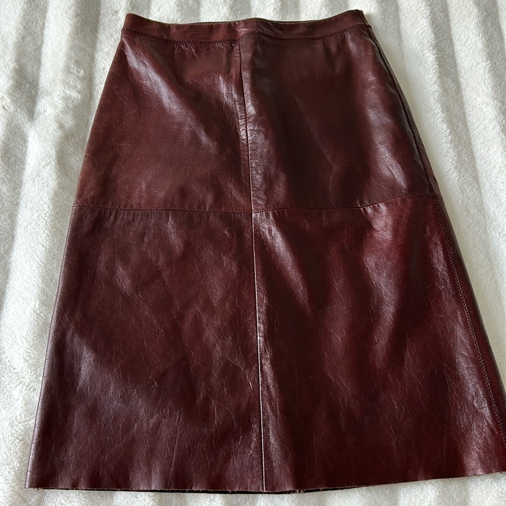 Gap Leather skirt